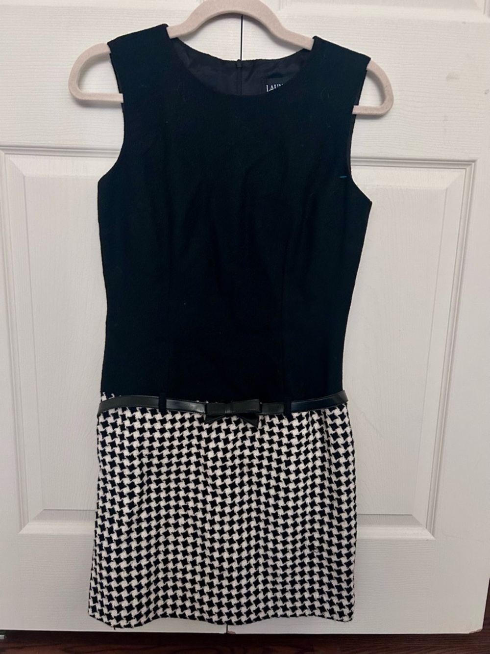 LAUNDRY BY SHELLI SEGAL Black & White Dress